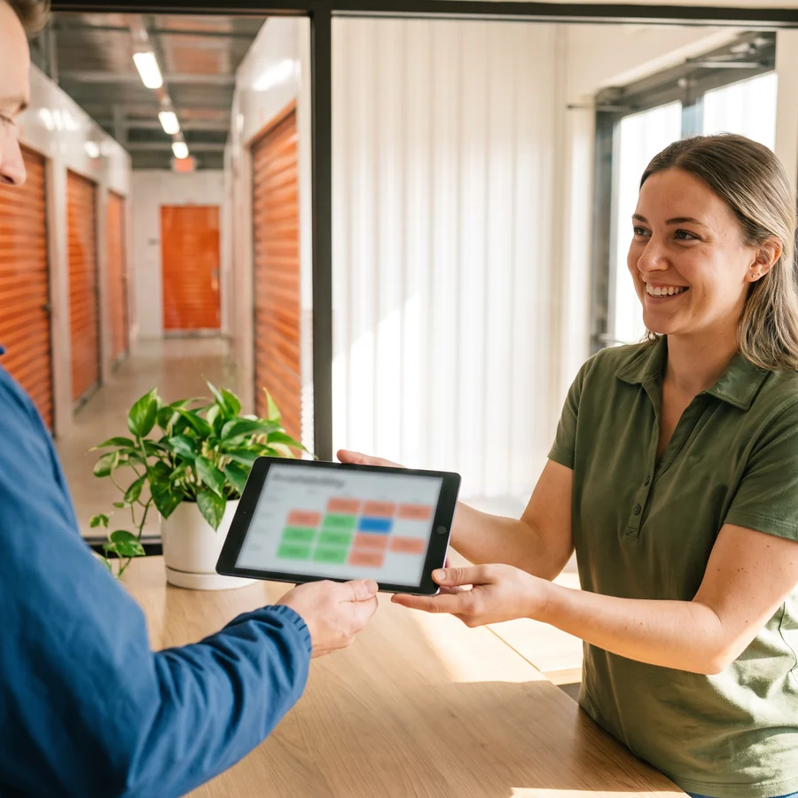 Self storage unit availability and online booking